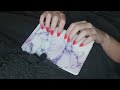 ASMR Tapping on Notepad with Acrylic Nails (no talking)