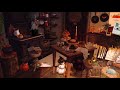 WITCH'S KITCHEN AUTUMN AMBIENCE: Bubbling Stew, Chopping Sounds, Creaking
