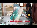 WOW! abstract acrylic techniques - big canvas - layers - structure