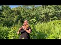 Funky Flute and Sunflowers - by Robyn Bellospirito