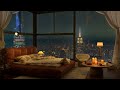 On A Rainy Day, Spend The Night In An Exclusive Luxury NY Apartment - Jazz Music for Relax and Study