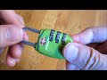 How to Change/Reset Luggage Lock Combination | Set TSA Luggage Padlock Combo