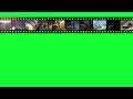 GREEN SCREEN - END SCENE ANIMATED FILM STRIP - Copyright Free