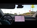 FSD Supervised version 12.3.4 drive through a few roundabouts