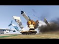 Irani Fighter Jets Powerfull Attack on Israeli Military Weapons Convoy and Destroyed it - GTA 5