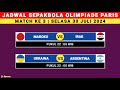 Jadwal Olimpiade Paris 2024 Match 3 - ARGENTINA VS UKRAINA - SPANYOL VS MESIR Olimpiade Paris 2024