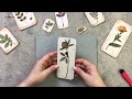 Pressed flower bookmark