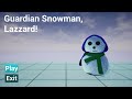 Guardian Snowman Lazzard - Title Screen