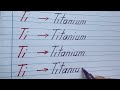 Beautiful handwriting I Calligraphy I Handwriting practice  -  Titanium I    Latin