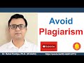 ✅What is Plagiarism? | How to Avoid Plagiarism? | How to Remove Plagiarism in Research Papers?