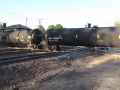 Northbound CN train with an IC switcher at West Chicago, IL