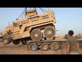 M88A2 Hercules Recovery Vehicle Lifts MRAP