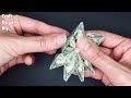 Money Flower Easy Origami Tutorial, How to Fold Money Flower, Dollar Bill Origami Flower, DIY Crafts