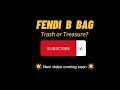 Fendi B bag #DIYrestoration| Can it be saved| #Diyhandbagrepair | Fendi bag repair