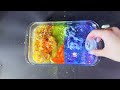 🌈Mixing STITCH vs FOX LINA BELL Eyeshadow, Glitters Into RAINBOW Slime satisfying | ASMR