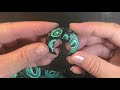 Most Easy Way to Create FAUX MALACHITE STONE from Polymer Clay. Jewelry Tutorial