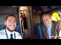 Surprising my dad as a pilot on his flight!