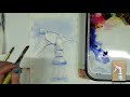 Watercolor painting with only two colors! [in depth tutorial]