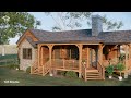 39'x33' (12x10m) Cozy Cottage with Covered Porch | Perfect For Small Family