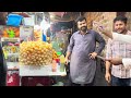 Indian Kerala Street Food Tour, Pakistani Pyaz Aloo Pakora Plate, Samosa Jalebi Meena Bazaar Dubai