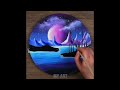 AMAZING & SATISFYING ART | BLUE & PURPLE Scenery Painting!! SO BEAUTIFUL!