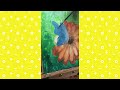 Local butterfly having a boodle fight on a flower | Paint with Me! 🎨🖌| Raiyah Amber 🌞