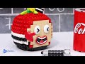 Lego Mukbang All New KFC Fried Chicken Box - Stop Motion & LEGO Food ASMR