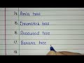 20 Trees Name in English | Different types of trees name in English | Trees Name