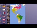 Colonization of the Americas: every year (1492-1881)