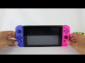 Nintendo Switch Neon Purple (L), Neon Orange (R), and Blue (L) Joy-Cons Unboxing