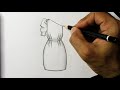 How to draw  beautiful dress/clothes drawing design easy Fashion illustration sketching step by step