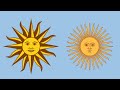 The Sun of May on coins of Argentina and Uruguay -Sol de Mayo Symbol on Coins of South America