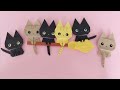折り紙1枚【前足フックネコ】の折り方＊How to fold Origami Cat.