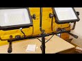 Harbor Freight Braun Detachable LED Floodlights Unboxing and Review