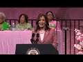 Vice President Kamala Harris addresses crowd at Alpha Kappa Alpha convention in Dallas
