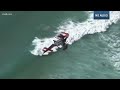Chopper 8 flies over a cliff rescue in La Jolla