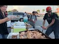 Cooking 80 Pounds Of Chicken Thighs For The Homeless,