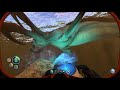 Attempting to scan a Reaper in Subnautica