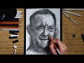 [ASMR] Drawing Tom Hanks  [Charcoal] ~NO TALKING~