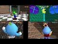 sm64ex Co-op - 70 Star Speedrun (4 Players, Character Movesets, Non-stop)
