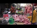 Amazing Cambodian food market scenes, massive food tour