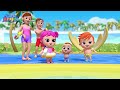 I Can Swim - Watch Me Swim | Little Angel | Kids Cartoons & Nursery Rhymes | Moonbug Kids