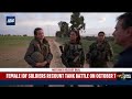 Female IDF soldiers recount tank battle on October 7