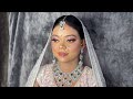 Glossy H.D Airbrush Bridal Makeup Tutorial | Beautiful Real bridal makeup look | Shruti makeover