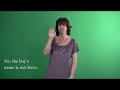 Sign Language - Level 1: Simple Negative Sentences With Head Shaking