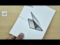 very easy 3d drawing on paper a letter