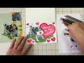 Spaniel Valentine Card for #ValentineArtChallenge - mixed media time-lapse