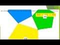 An extension of Pythagoras theorem/पाइथागोरस प्रमेय का विस्तार/ज्यामितीय प्रदर्शन/With Geogebra