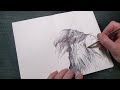 HOW TO SKETCH A CROW WITH BALLPOINT PEN