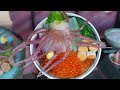 Japanese Street Food - DANCING SQUID SASHIMI Hakodate Japan Seafood